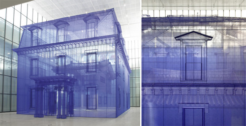 exhibition-ism:Do Ho Suh’s massive silk installation entitled ‘Home Within Home Within H