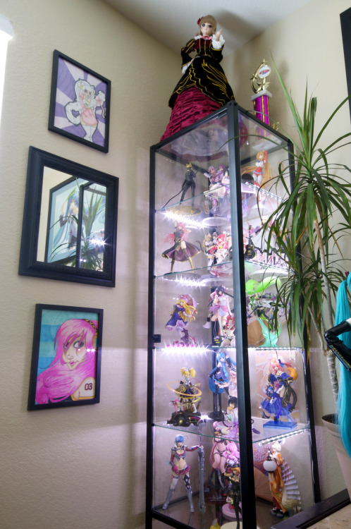 ironfixxxer:  My new doll and figure display in the new house.