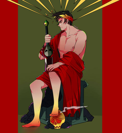 prinzfr:Been playing Hades for some time and thinking I should draw Zagreus in an Ancient Greek stat