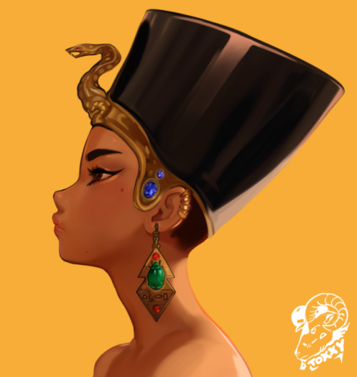 toxxykiss: Went to a museum last week and had to draw this because ancient Egypt is awesome.  Full Rez, PSD + Upcoming Sneak Peeks can be found over on Patreon.  Cute Egyptian.