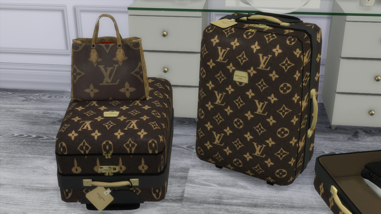 Louis Vuitton Luggage Set, Louis Vuitton, via Tumblr