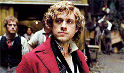 scarletwitchs:please keep the wig forever: Aaron Tveit as Enjolras in Tom Hooper’s Les Misérables