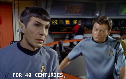 spock is throwing shade y’all