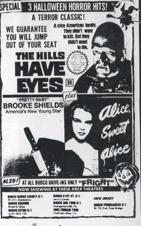 dexgoregasm:  The Hills Have Eyes (1977) & Alice Sweet Alive (1976)