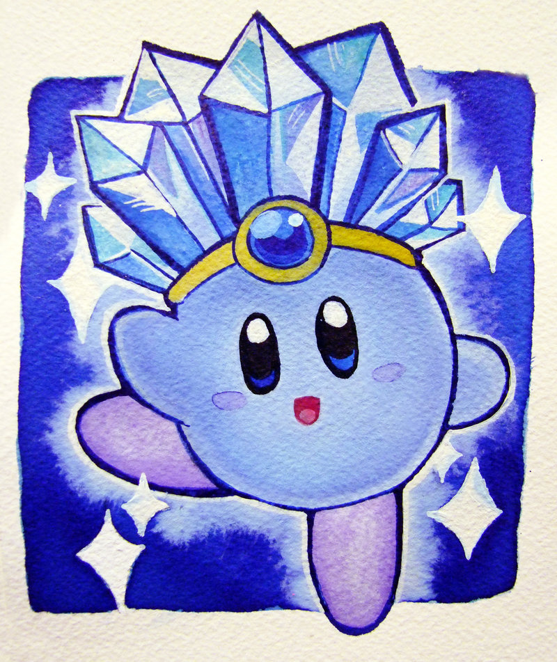retrogamingblog:  Ice Kirby by Skilk