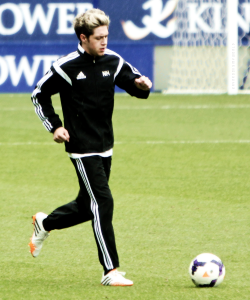 zaynrocksmyworld:  Niall @ the Niall Horan Football Challenge, May 26, 2014 