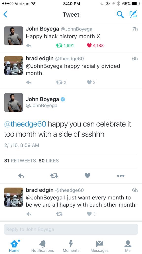 frontpagewoman:  John Boyega on Twitter taking the ignorant to school on Black History