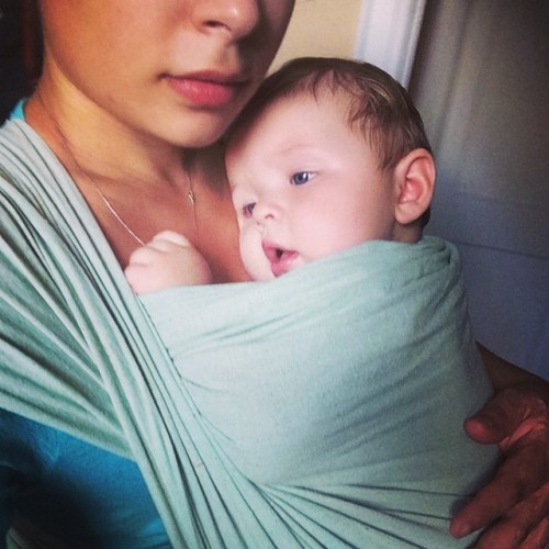 Keep calm and carry on <3 #momlife #babywearing #happybaby #love #mommy