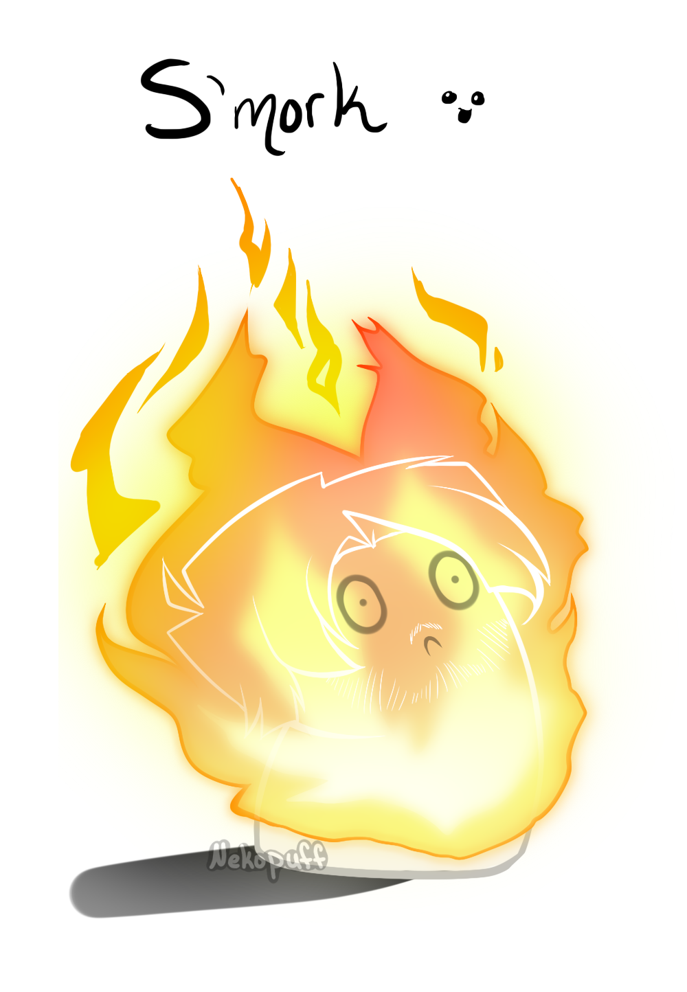 neko-puff:  This is why you shouldn’t play with fire~