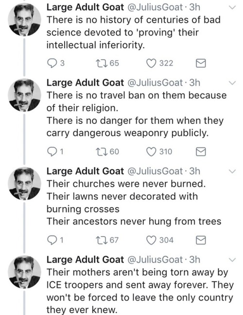 fortunenglory:Large Adult Goat: the voice of reason white people never knew they needed.
