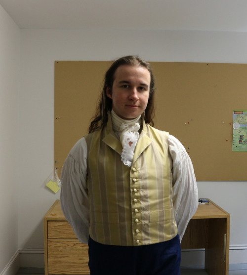 vincentbriggs:Got some pictures of me wearing my most recent waistcoat! The shoulders are a bit wrin