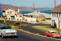 vintagegal:  Overlooking Golden Gate Bridge,
