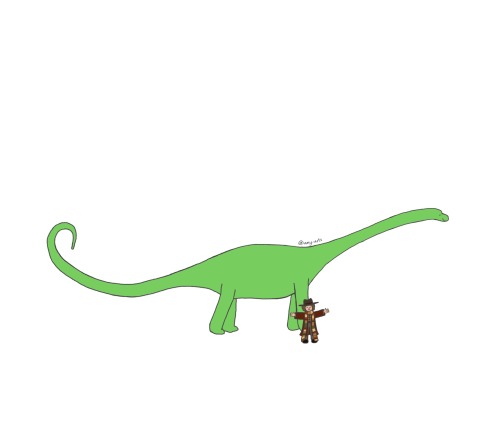 I Tell You Brigadier, There's Nothing To Worry About. The Brontosaurus Is Large And Placid :)))