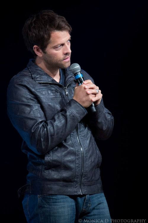 monicad-photography: Misha Collins on stage on Day 1 of the Jus In Bello 6 Supernatural Convention i
