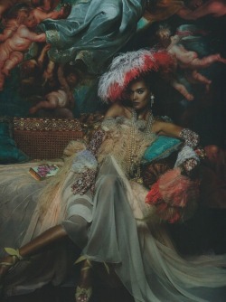 a-state-of-bliss:Vogue UK March 2019 ‘Joie De Vivre’  - Liya Kebede by Mert &amp; Marcus