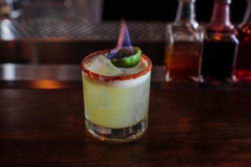 New York Daily News
The Flaming Lips, $12 at Evelyn Drinkery
(171 Avenue C; evelynnyc.com)
Drinking the Flaming Lips cocktail is like kissing a firecracker — without the pain.
At this East Village spot, bartender Christian Sanders combines gin,...