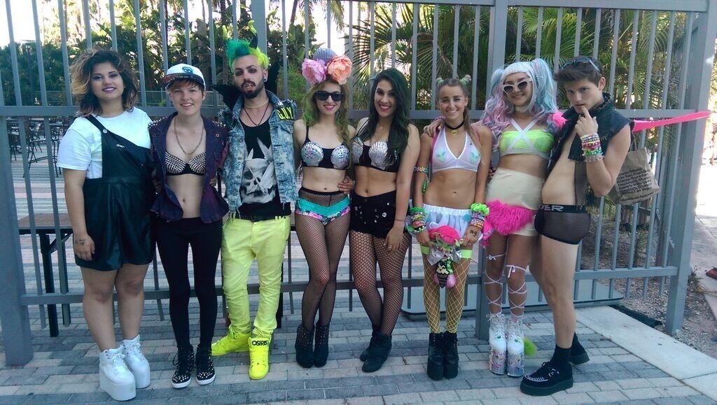 fuckyeahladygaga:  Just a few of the first ARTRAVE attendees outfits. 