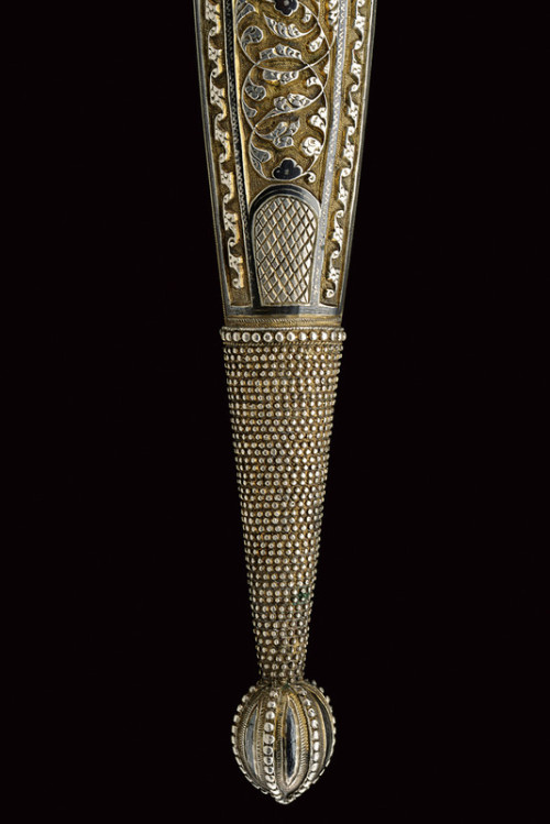 art-of-swords: Kindjal Dagger Dated: circa 1900 Culture: Caucasian Measurements: overall length 46.5