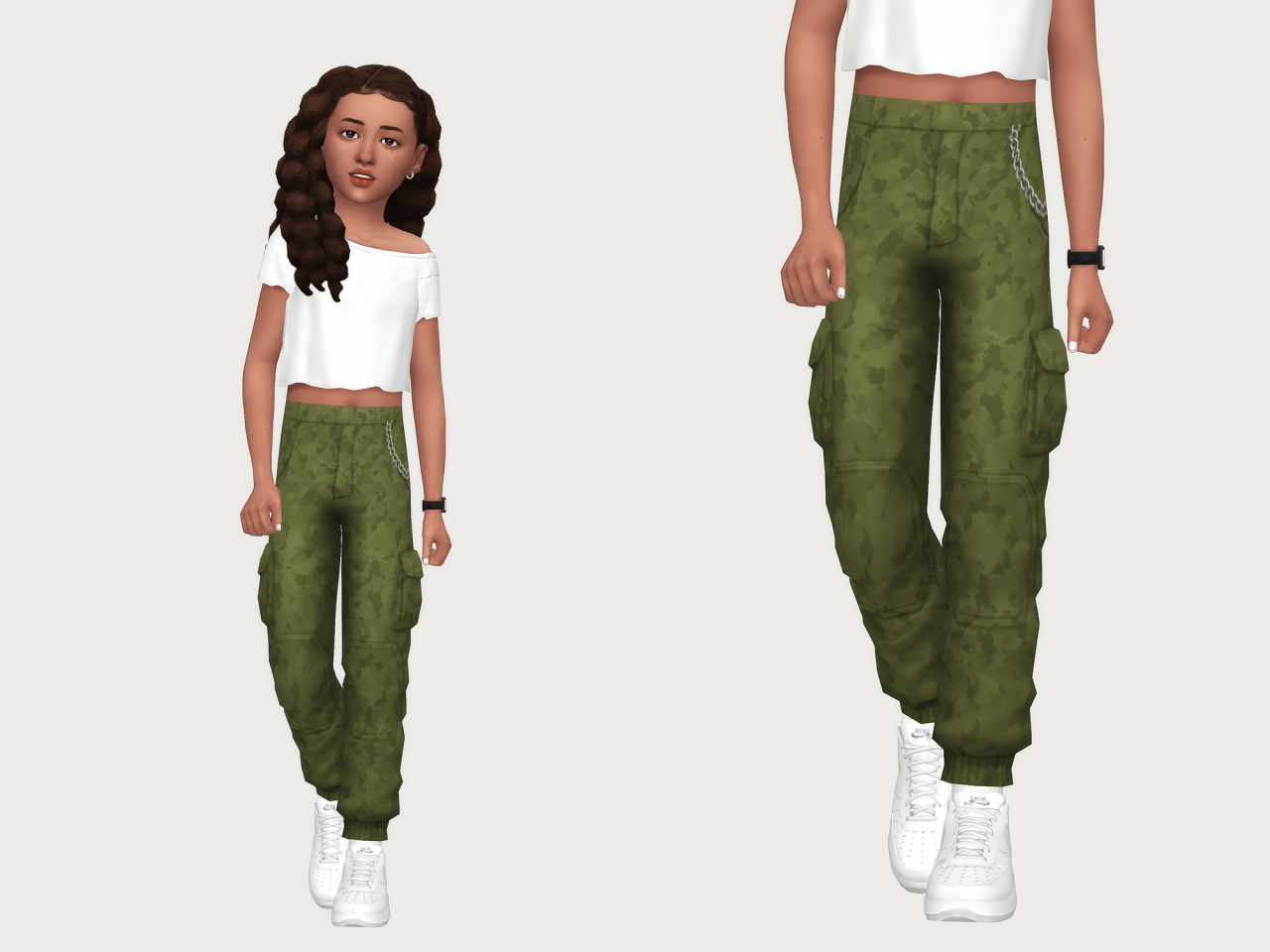 Install cargo pants - child & female - The Sims 4 Mods - CurseForge