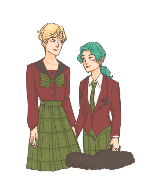 What if michiru was the one who wore the boy’s uniform