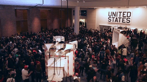 If you’re loving our lobby transformed as a living soundsystem by Tom Sachs: Boombox Retrospec