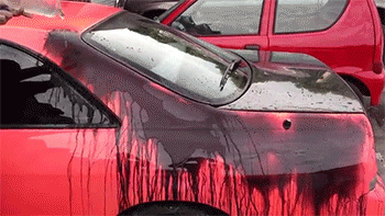 devil-cant-afford-prada:  tyrannyoftheurgent:  sailorsoldierofanxiety:  best-princess-ever:  getabducted:  makogori5ever:  sizvideos:  Heat sensitive paint - Video  Its like life size Hot Wheelz  screaming  Imagine driving that our while its raining 