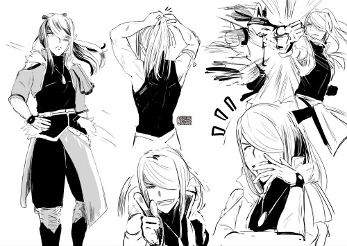 Some Old Volo With Cynthia's Sygna Suit Sketches.. For Science