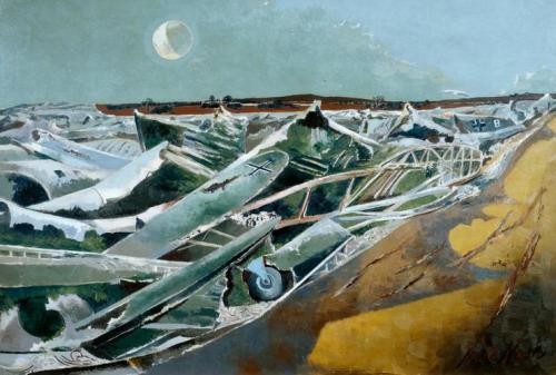 artist-paul-nash: Totes Meer (Dead Sea), Paul Nash, 1940, TatePresented by the War Artists Advisory 