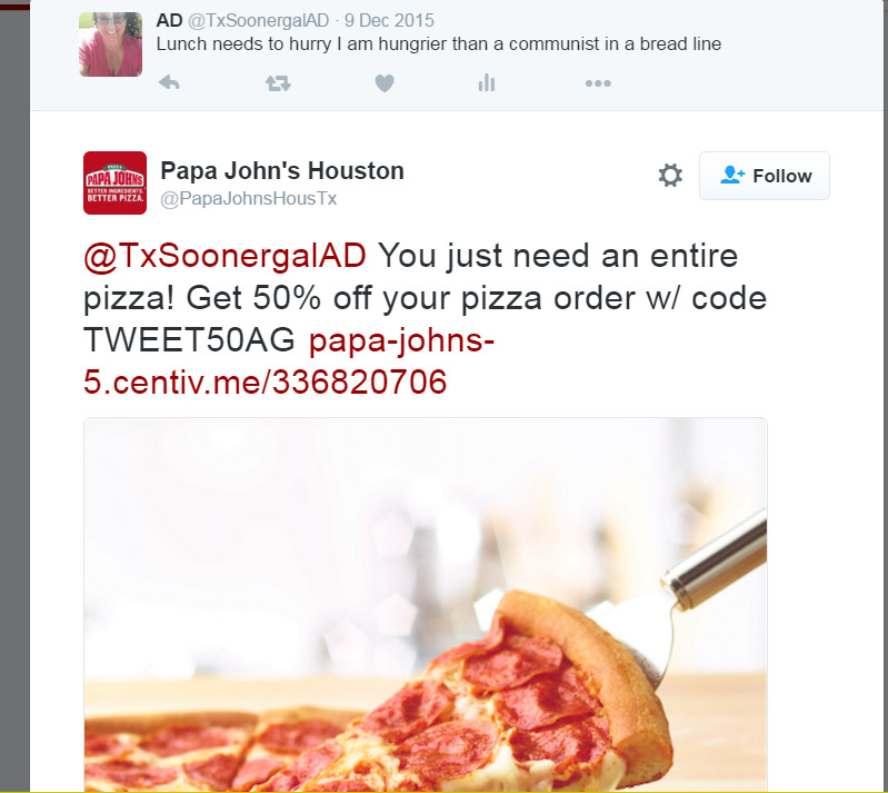 vicroc4:  anunreliablesource:  anunreliablesource:  I once tweeted I was hungrier
