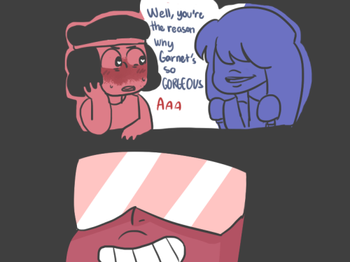 lapizza-pie:  RUPPHIRE BOMB DAY 2: FUSION Garnet loves herself so much because the weenies that compose her love each other very much 