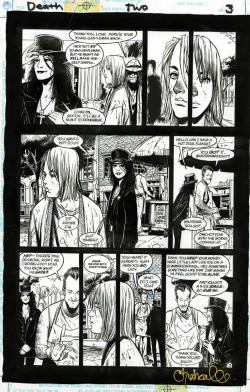 travisellisor:  page 3 from Death: The High Cost of Living #2 by Chris Bachalo, Mark Buckingham, Steve Oliff, Neil Gaiman and Todd Klein @neil-gaiman 