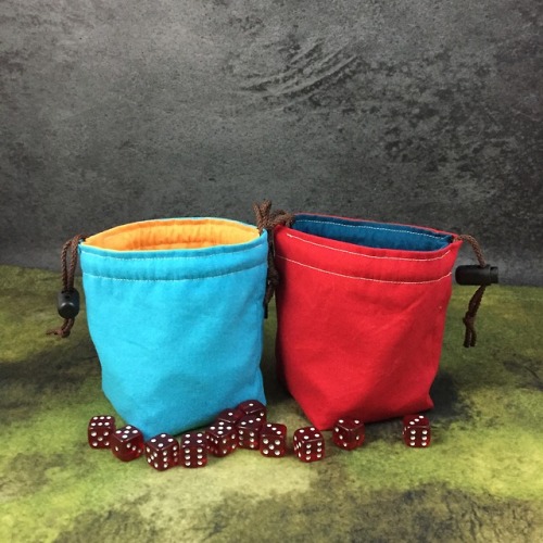 I know I’ve been absent for a while, but that’s because I’ve been working on dice bags! These are a 