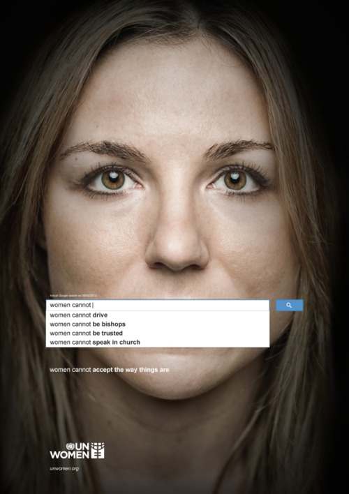 alexithymiadaily: Ad Shows The World’s Popular Opinions Of Women Using Search Engine