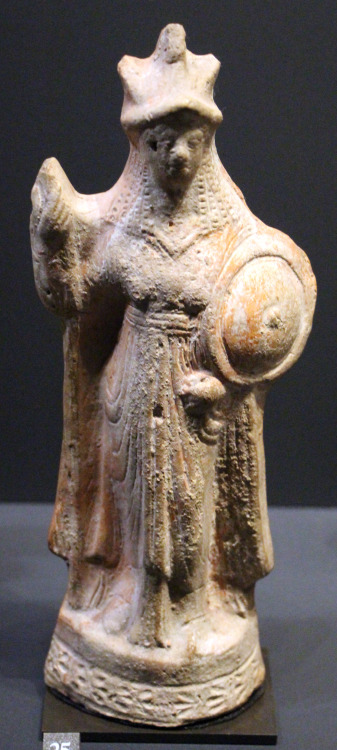 A statuette of Athena/Minerva, here identified with the Egyptian goddess Neith.  Unknown Egypti