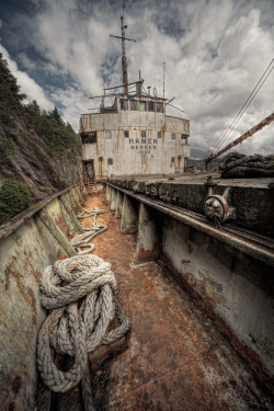 :  Abandoned ship, Sweden. 