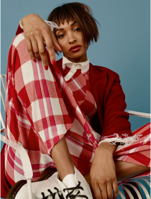 Jourdan Dunn for Elle UK April 2016Photographer: Bjarne Jonasson Fashion Editor: Anne-Marie Curtis H