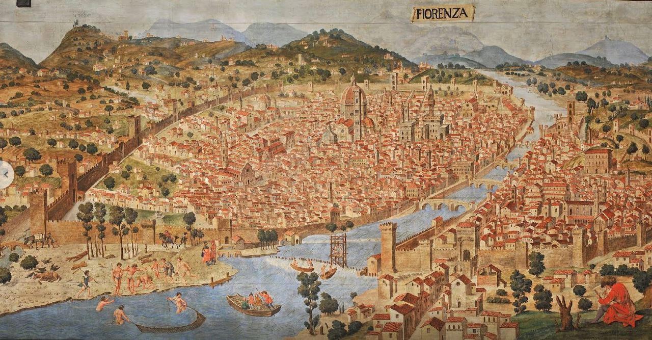 italianartsociety:  La Veduta della Catena: Florence’s “Chain Map”. In 1403,