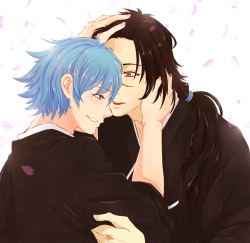 polyvinylparfait:   &ldquo;I’ve said this before and I’ll say it as many times as needed, no matter the sins or fate you have, the Koujaku I know was always a human.”  Aoba reminding his baby dork during their wedding that his face tattoo and his