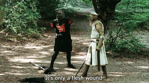 hi-im-little-miss-me:  Whenever I read the words “it’s just a flesh wound”