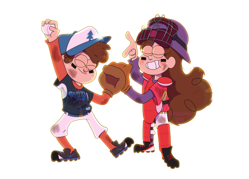 timmyrx2000: Dipper pitches his 1st strikeout made by @turquoisegirl35 . It’s part of an AU w