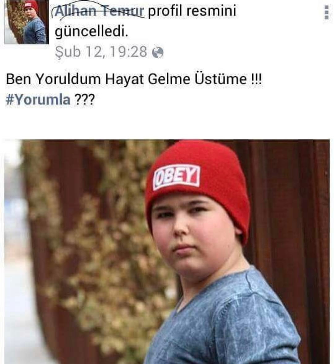 Ben yoruldum hayat gelme üstüme!!!