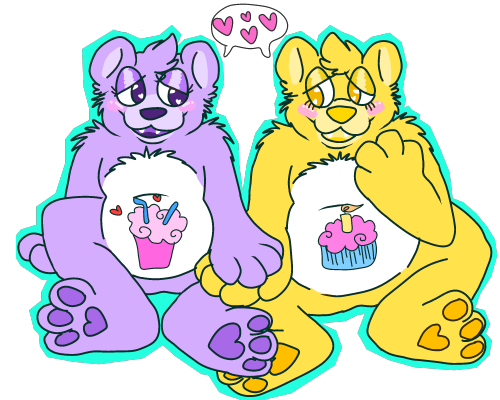 thatwitchdarky: I…. forgot that I drew this????I used to love care bears as a kid, and im rea