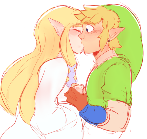 leelingart:i redrew some zelinks from 2013, they got really lazy ;