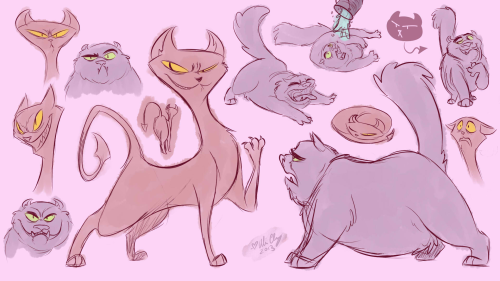 aliceapprovesart:Cat OmensThought more about this feline au and even came up with a little story:Azi