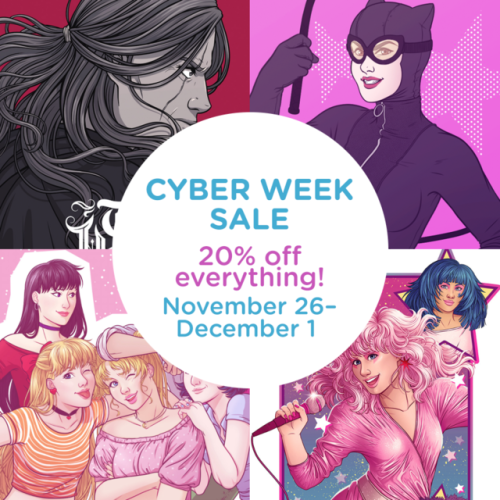  Happy #CyberMonday! For the rest of the week, everything in my shop is 20% off!! (Plus, the Gotham 