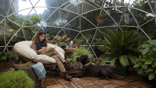 missmountain:The Garden Igloo, allowing you to enjoy the outdoors all year round.