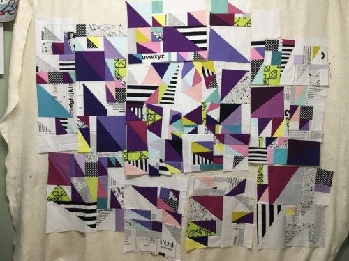 Ultra Violet quilt top: One of the bigger projects I’ve worked on over the last couple of months has