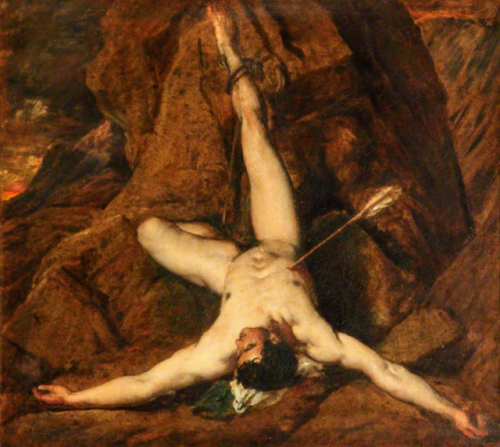 life-imitates-art-far-more: William Etty (1787-1849) “Prometheus” Oil on panel Located in the Lady L