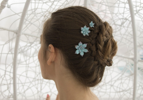 culturenlifestyle: Stunning Polymer Based Hair Accessories Look Like Real Life Flowers by Iryna Osin