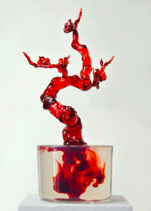 myampgoesto11:Li Jinguo’s crystal resin Bonsai sculpture series, 2015solo exhibition at Red Gate Gal
